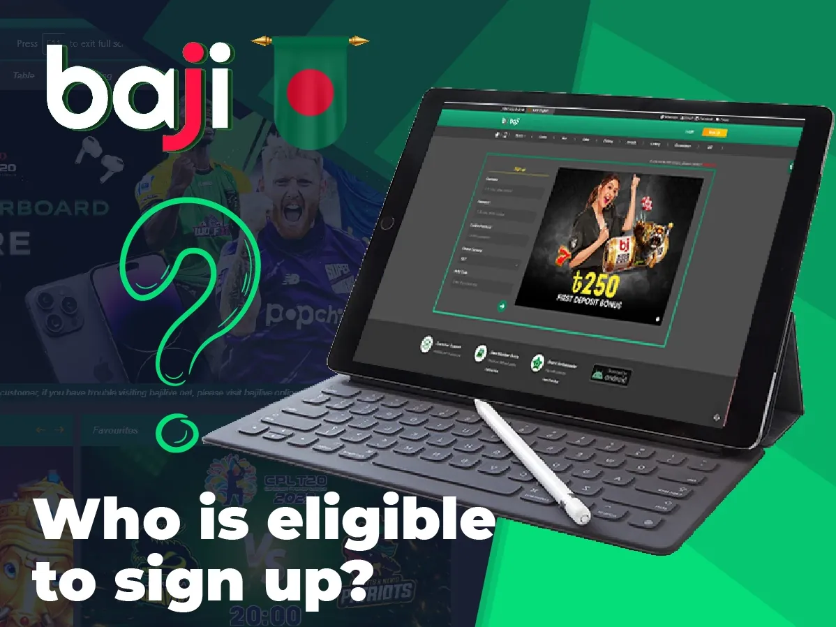 Who is eligible to sign up at Baji999